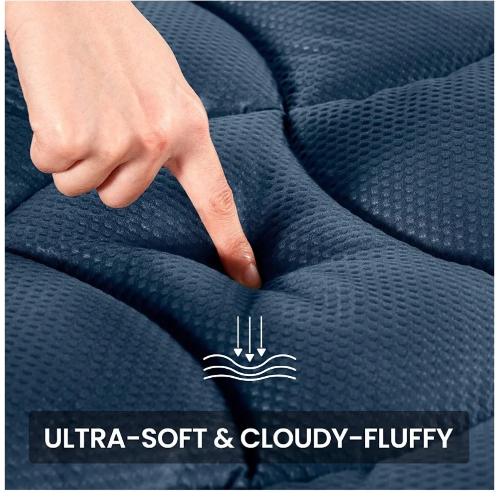 Full Size Mattress Pad Cover Cooling Overfilled Soft Fluffy